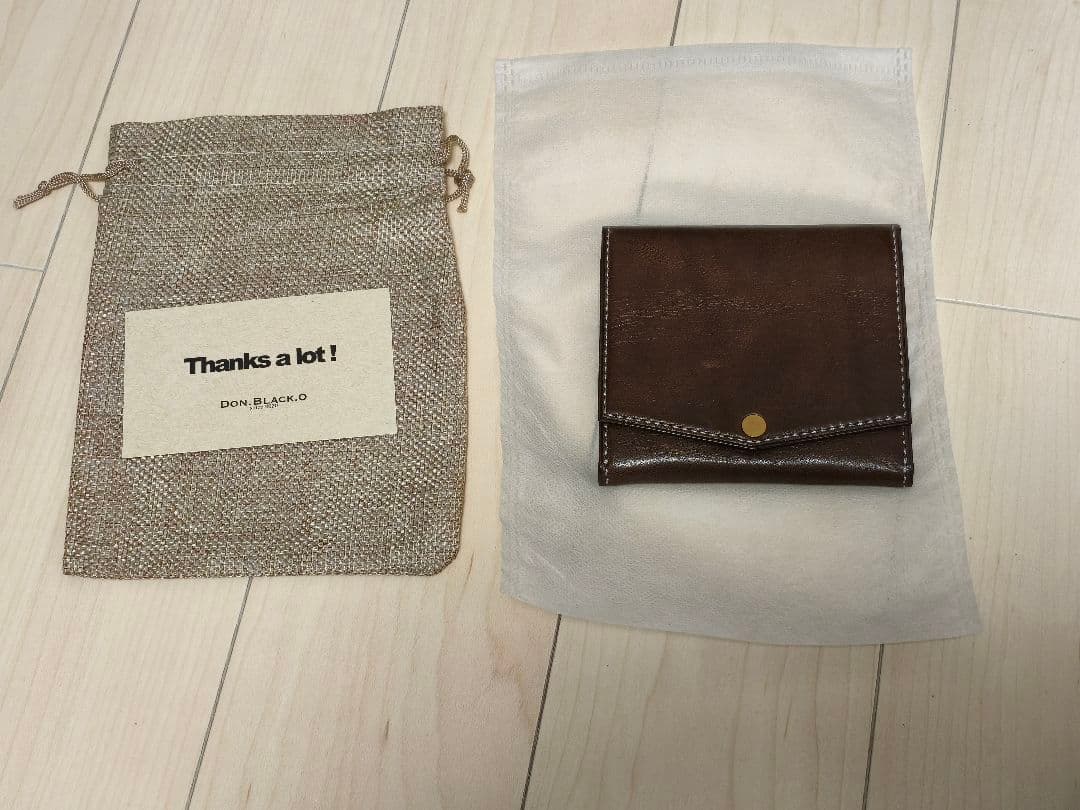 Don.Black.O コンパクトウォレットD-CW02/バッカス/ブラウン