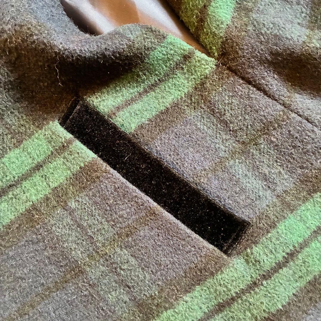 JENNE　BB.コラボ チェック柄 ケープコート 完売品 L