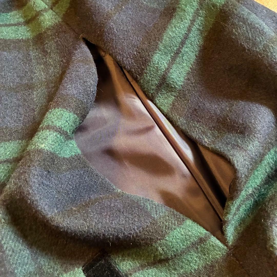 JENNE　BB.コラボ チェック柄 ケープコート 完売品 L