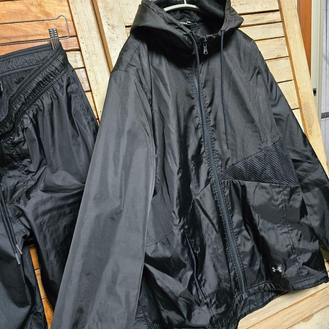 アンダーアーマー ウィンドブレーカー 上下セットアップ 裏地メッシュ L XXL