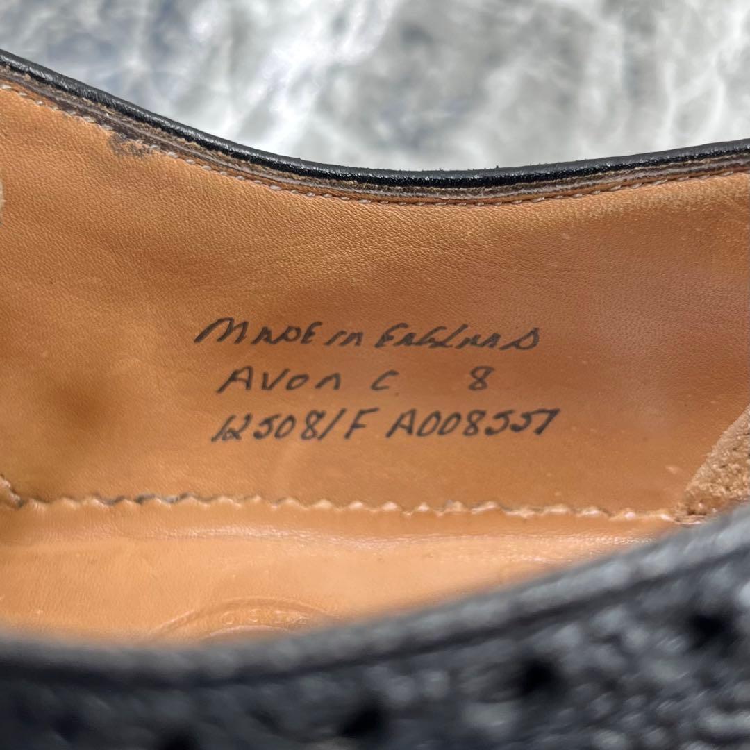 【美品】ジョセフチーニーアンドサンズ ドレスシューズ エイボン UK8 ブラック