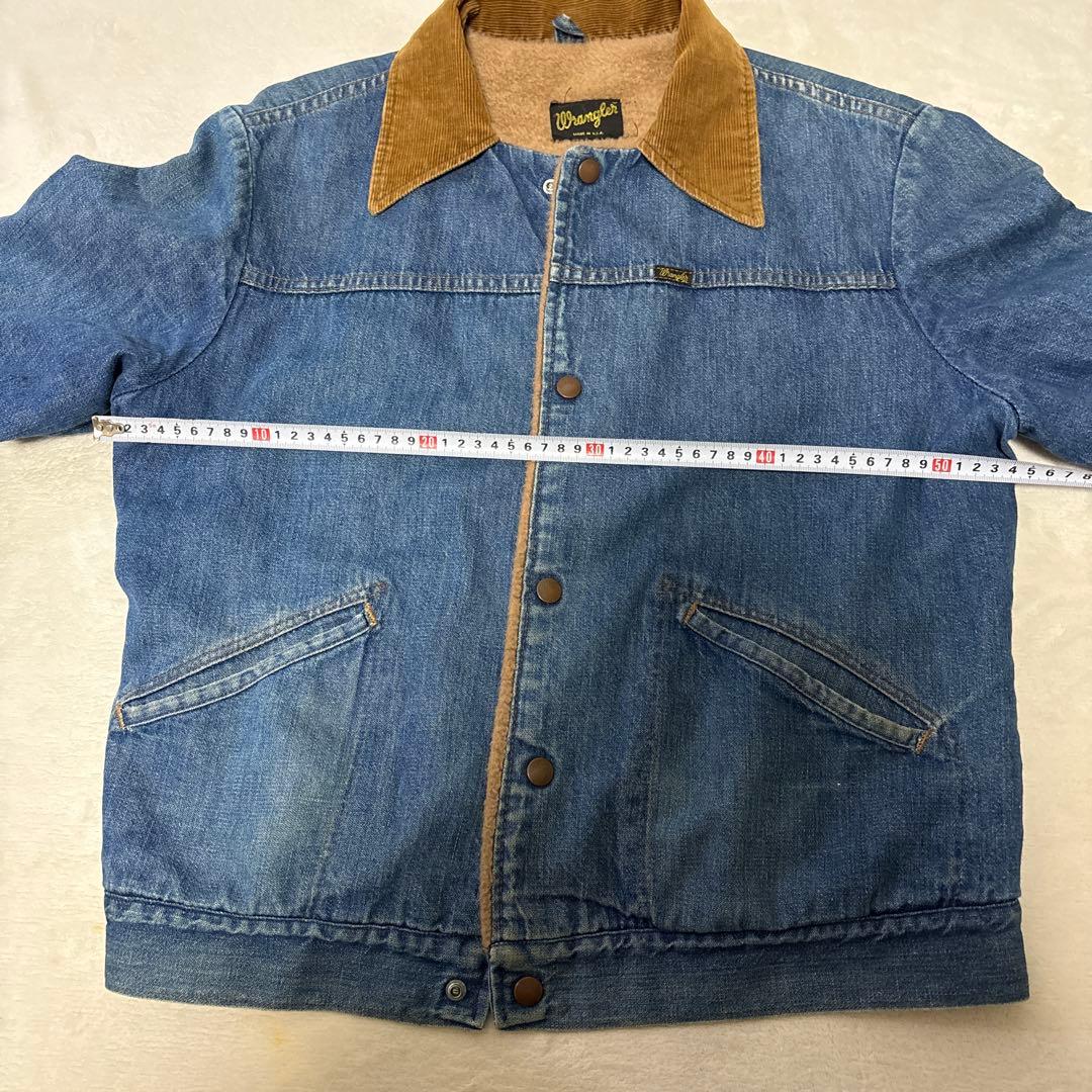 ビンテージWrangler デニムジャケット ボア付き襟コーデュロイ今週限定価格