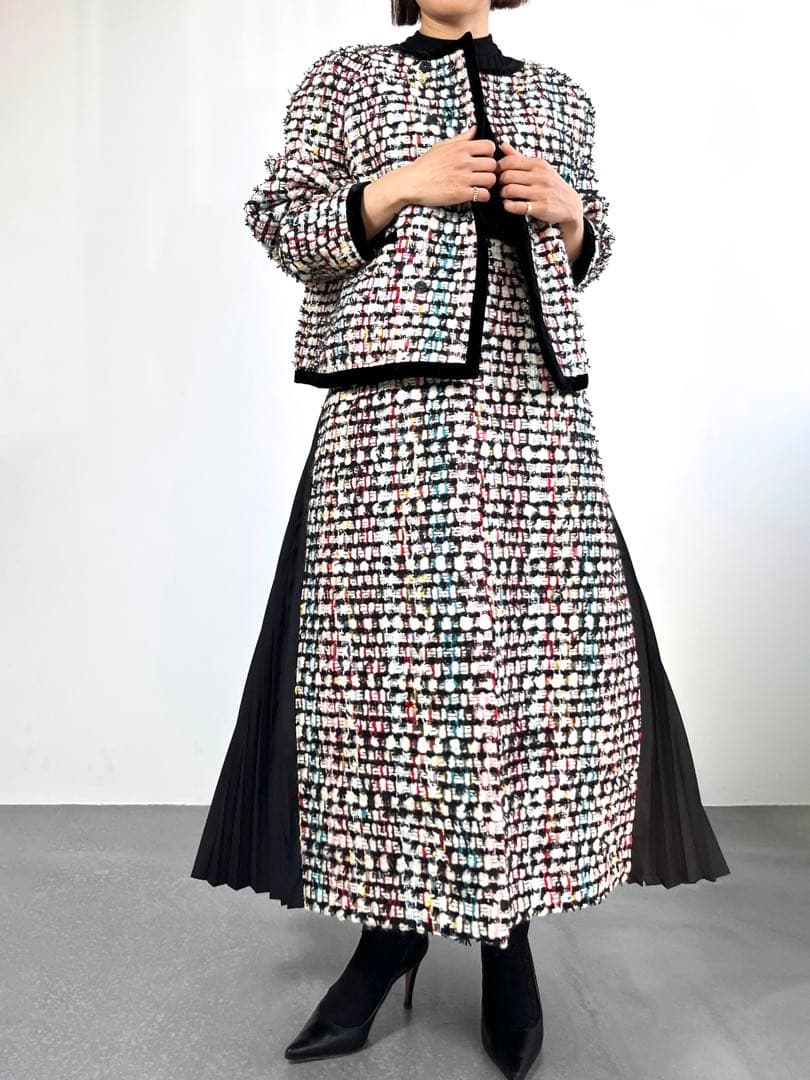 ジャケット・アウター SHE Tokyo Julia jewel tweed