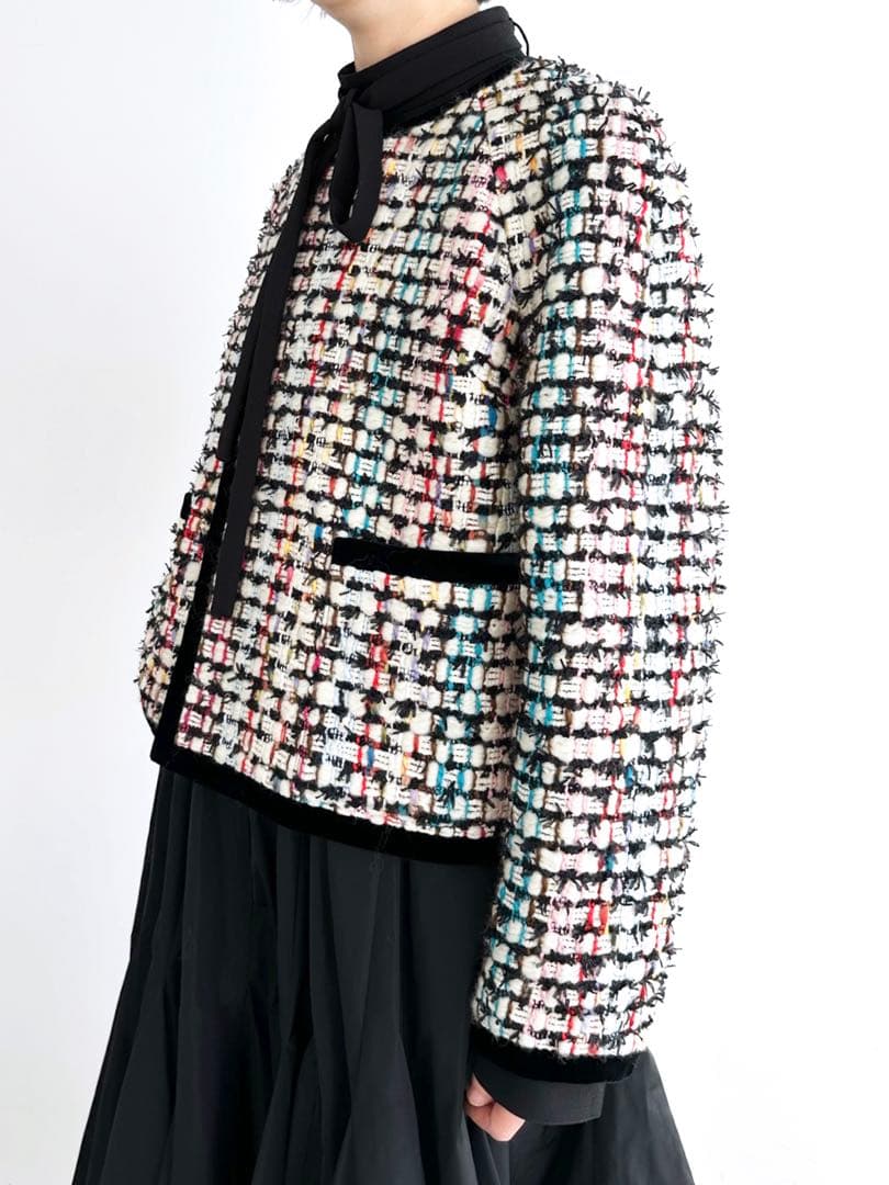 ジャケット・アウター SHE Tokyo Julia jewel tweed