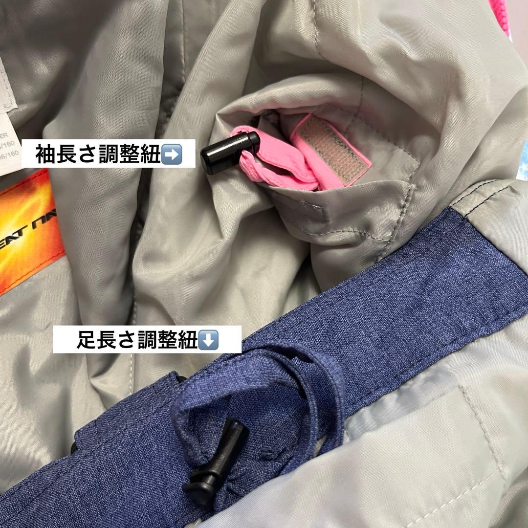 DESCENTEデサント スキーウェア上下セット サイズ160 レディス 美品