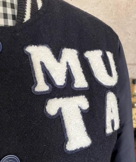 ☆ムータマリン muta スタジアムジャンパー　メンズジャケット　ワッペン