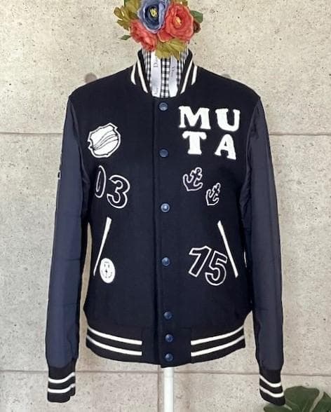 ☆ムータマリン muta スタジアムジャンパー　メンズジャケット　ワッペン