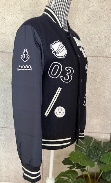 ☆ムータマリン muta スタジアムジャンパー　メンズジャケット　ワッペン