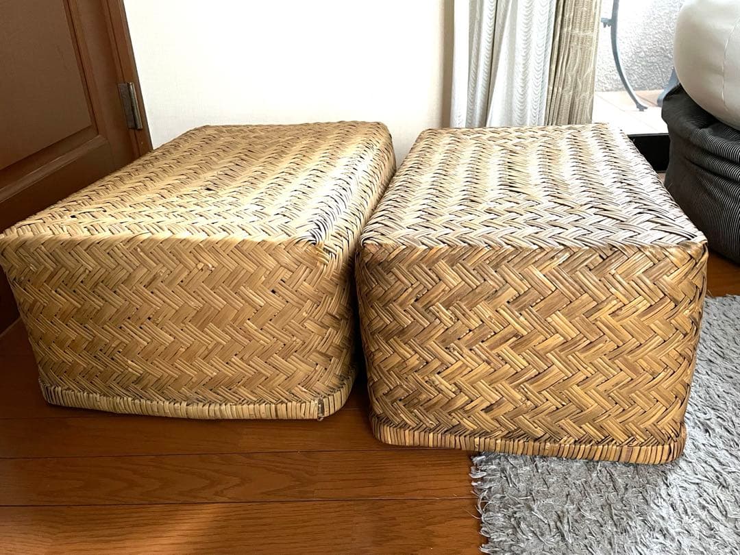 竹行李2個セット