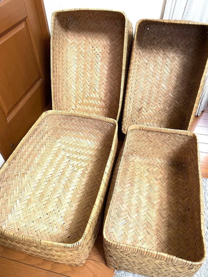 竹行李2個セット