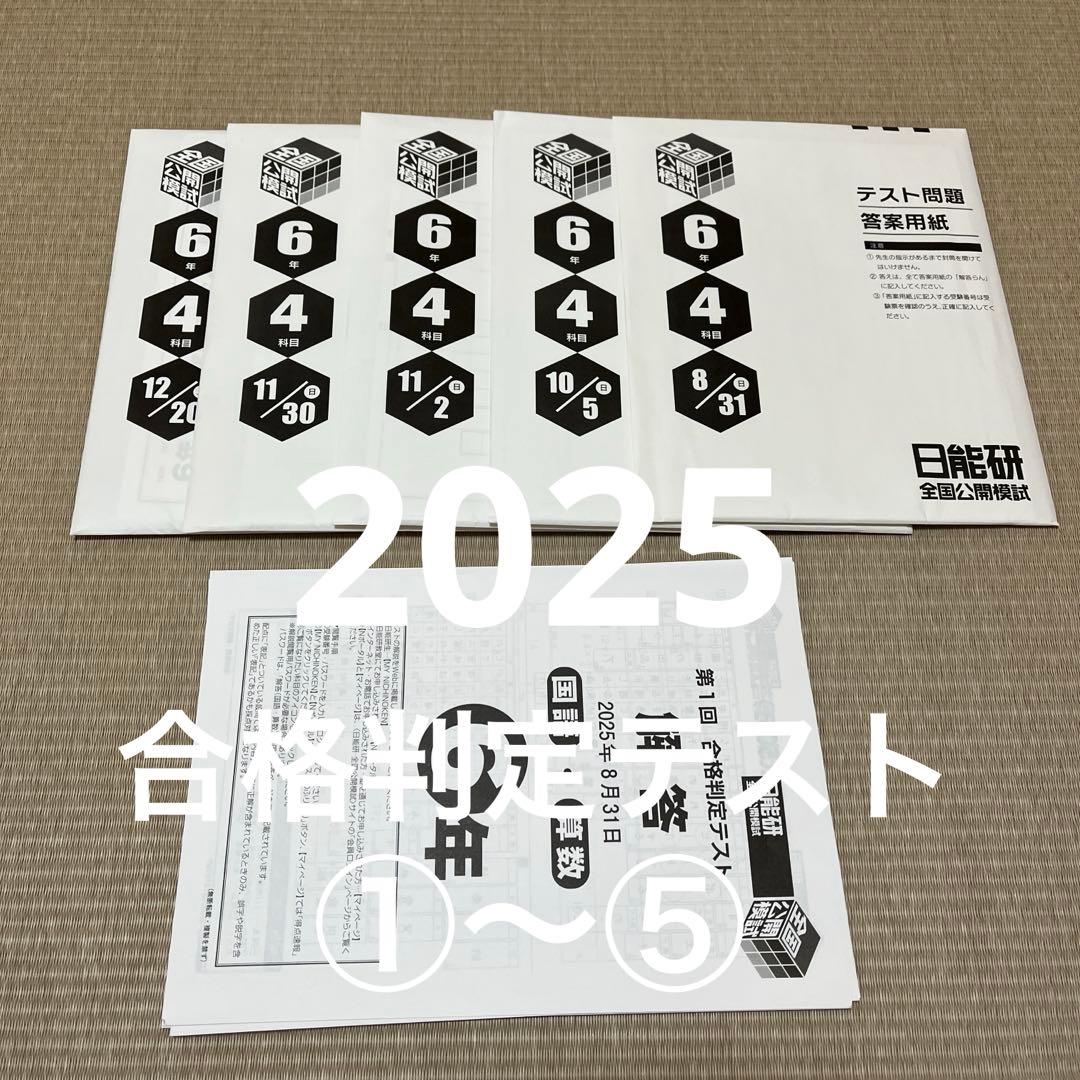 未使用❗️日能研 6年 全国公開模試 2025年