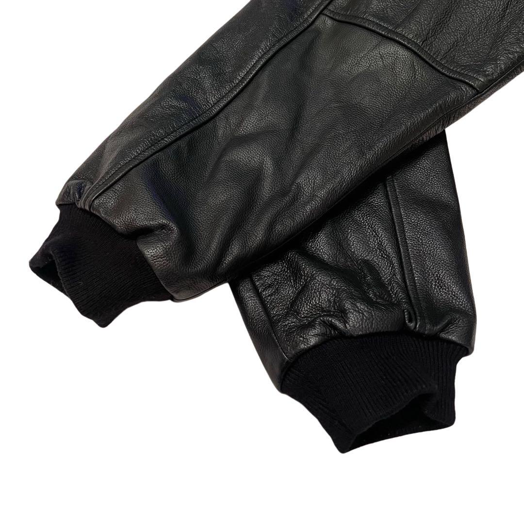 希少★Port Authority ヴィンテージ レザー 刺繍 スタジャン