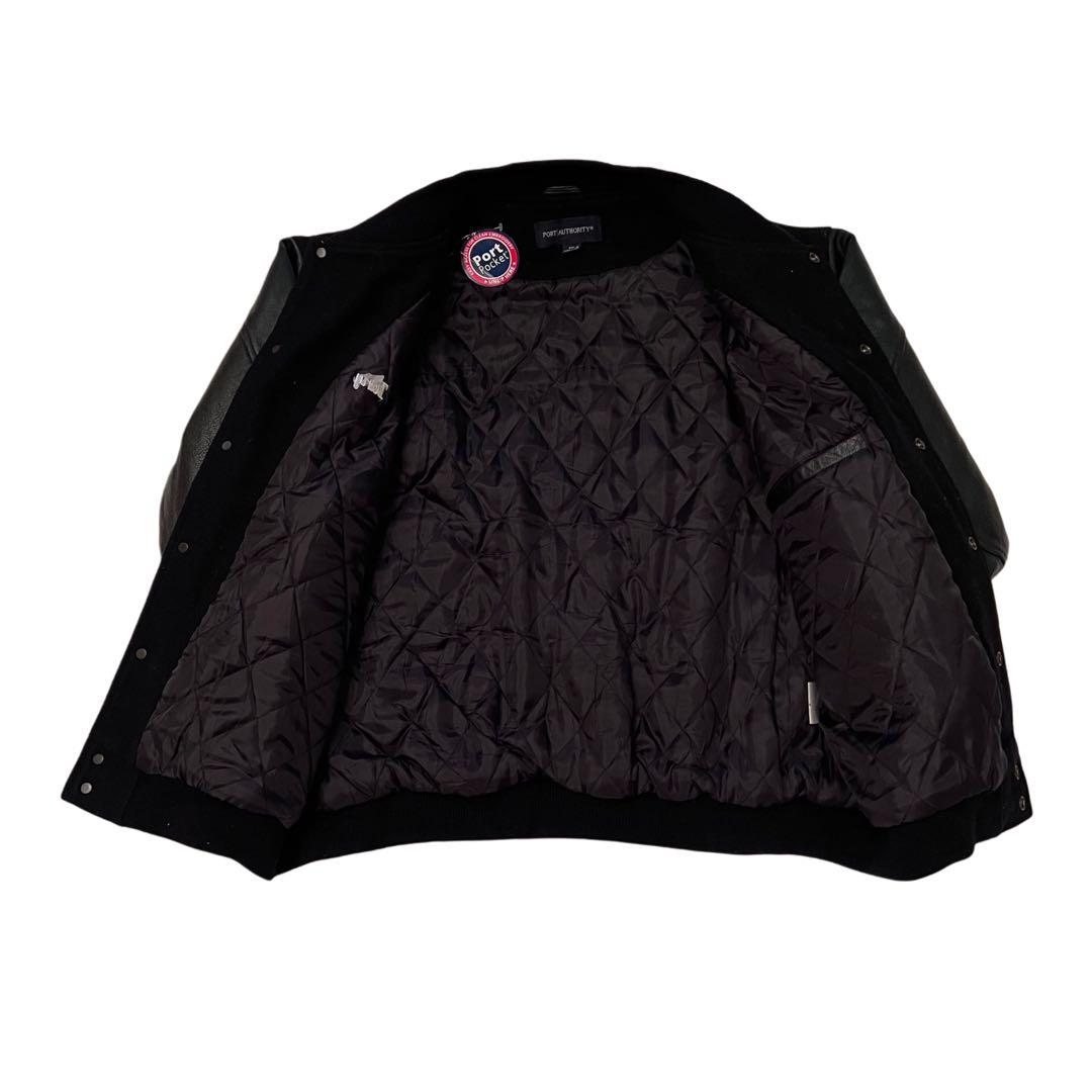 希少★Port Authority ヴィンテージ レザー 刺繍 スタジャン