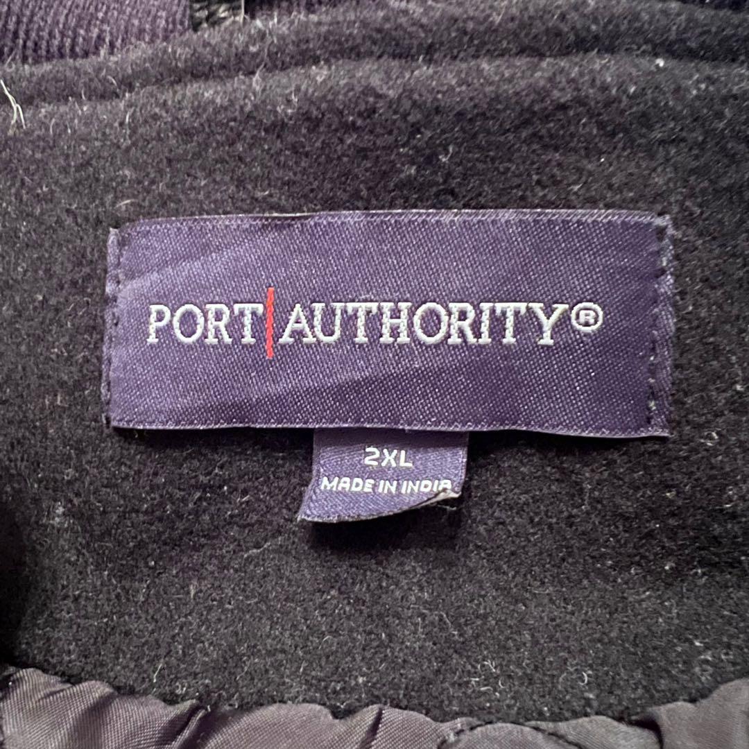 希少★Port Authority ヴィンテージ レザー 刺繍 スタジャン