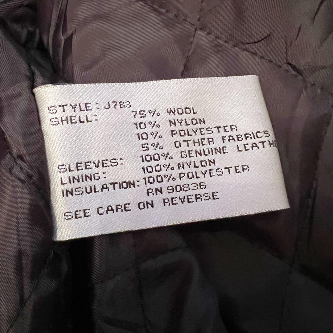 希少★Port Authority ヴィンテージ レザー 刺繍 スタジャン