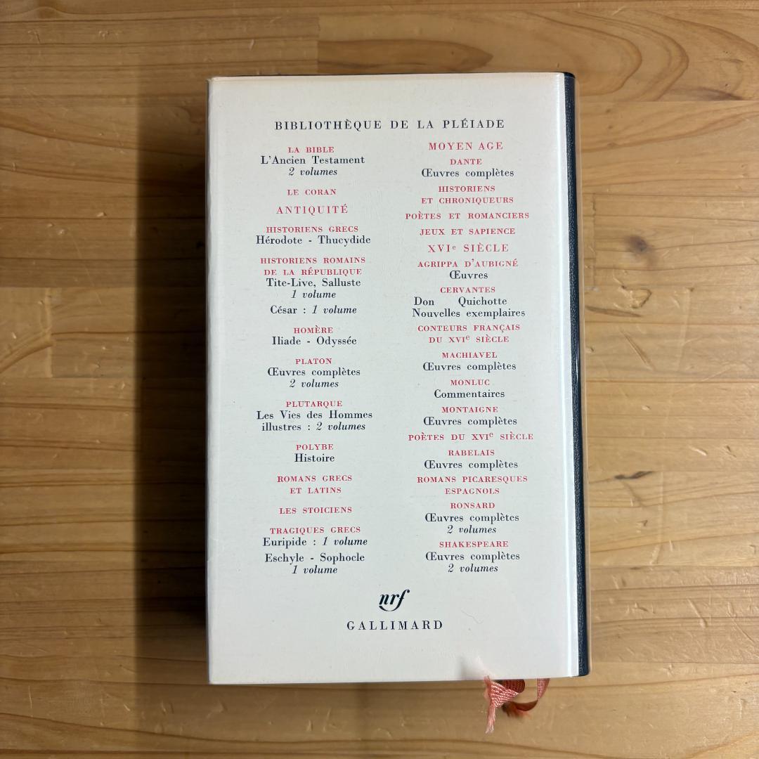 仏 ガリマール社 プレイヤード叢書 マキャヴェリ 全集 系譜図付