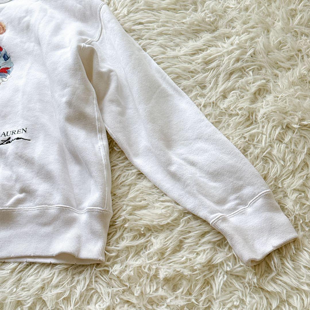 ポロラルフローレン デニム星条旗ポロベア スウェット ビジュー付き レディースM