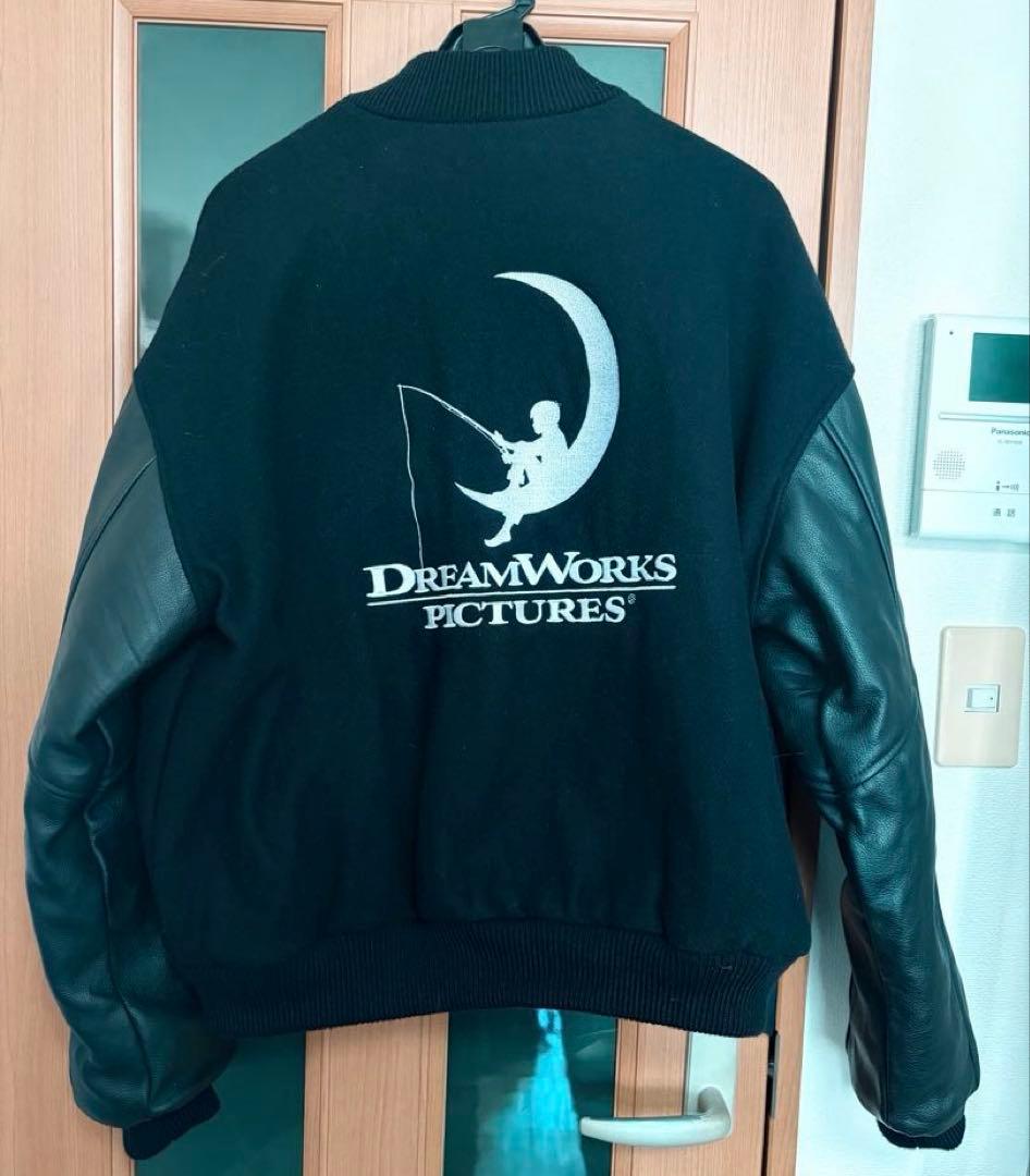 激レア 90s DREAM WORKS レザースタジャン　ドリームワークス