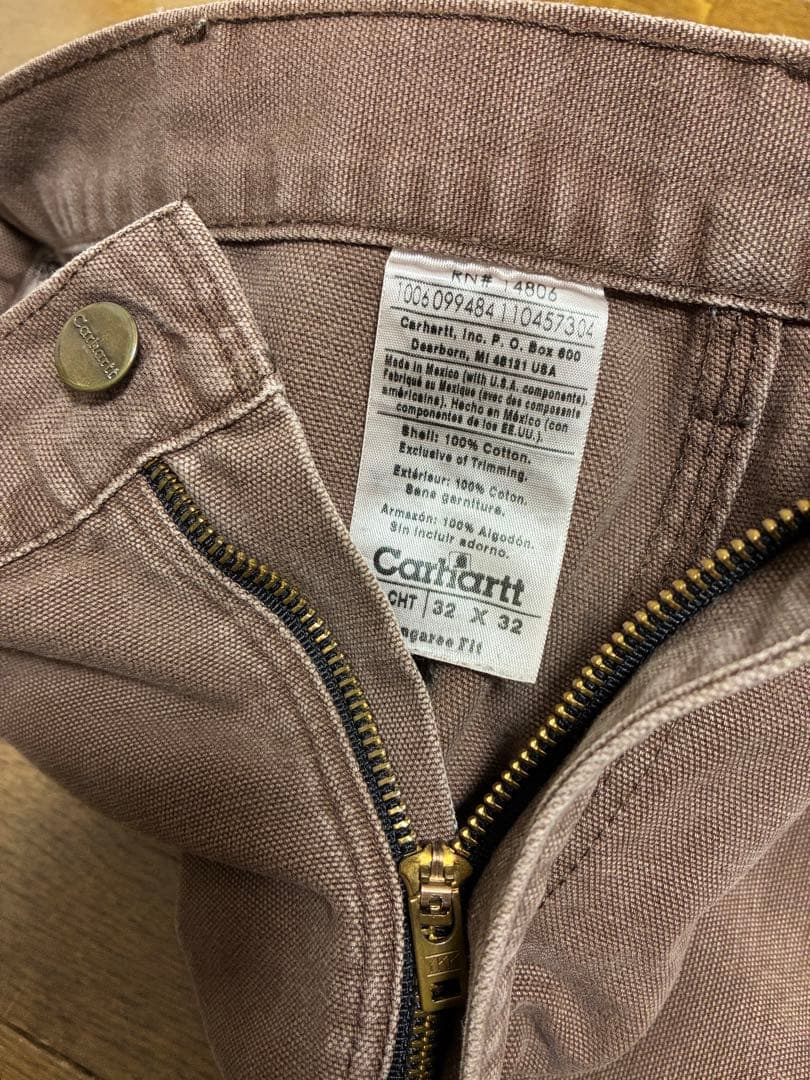 carhartt カーハート ダック地パンツ　ペインターパンツ ブラウン 太パン