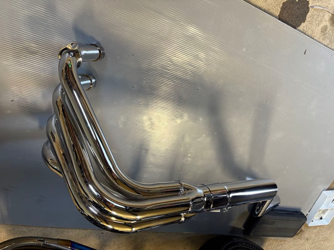 Z900RS ショート管 マフラー 60パイ メッキ 集合管 ほぼ新品
