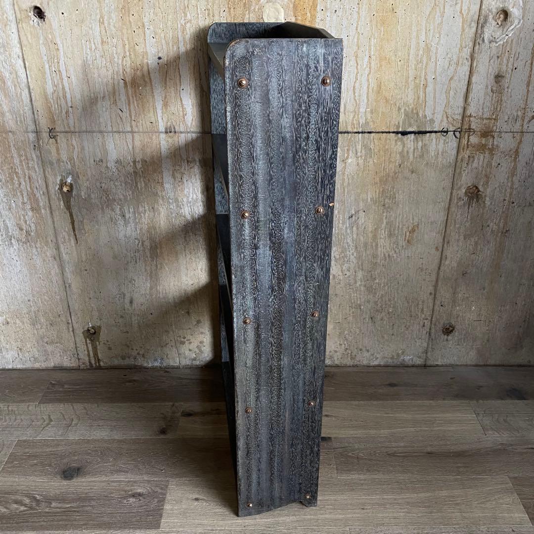 ヴィンテージレトロ　書棚　本棚　シェルフ　古家具　古道具　マイナスネジ