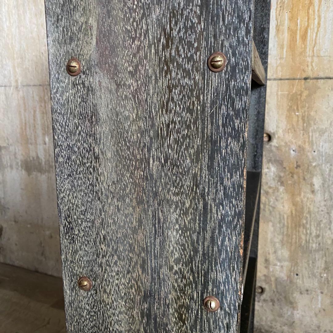 ヴィンテージレトロ　書棚　本棚　シェルフ　古家具　古道具　マイナスネジ