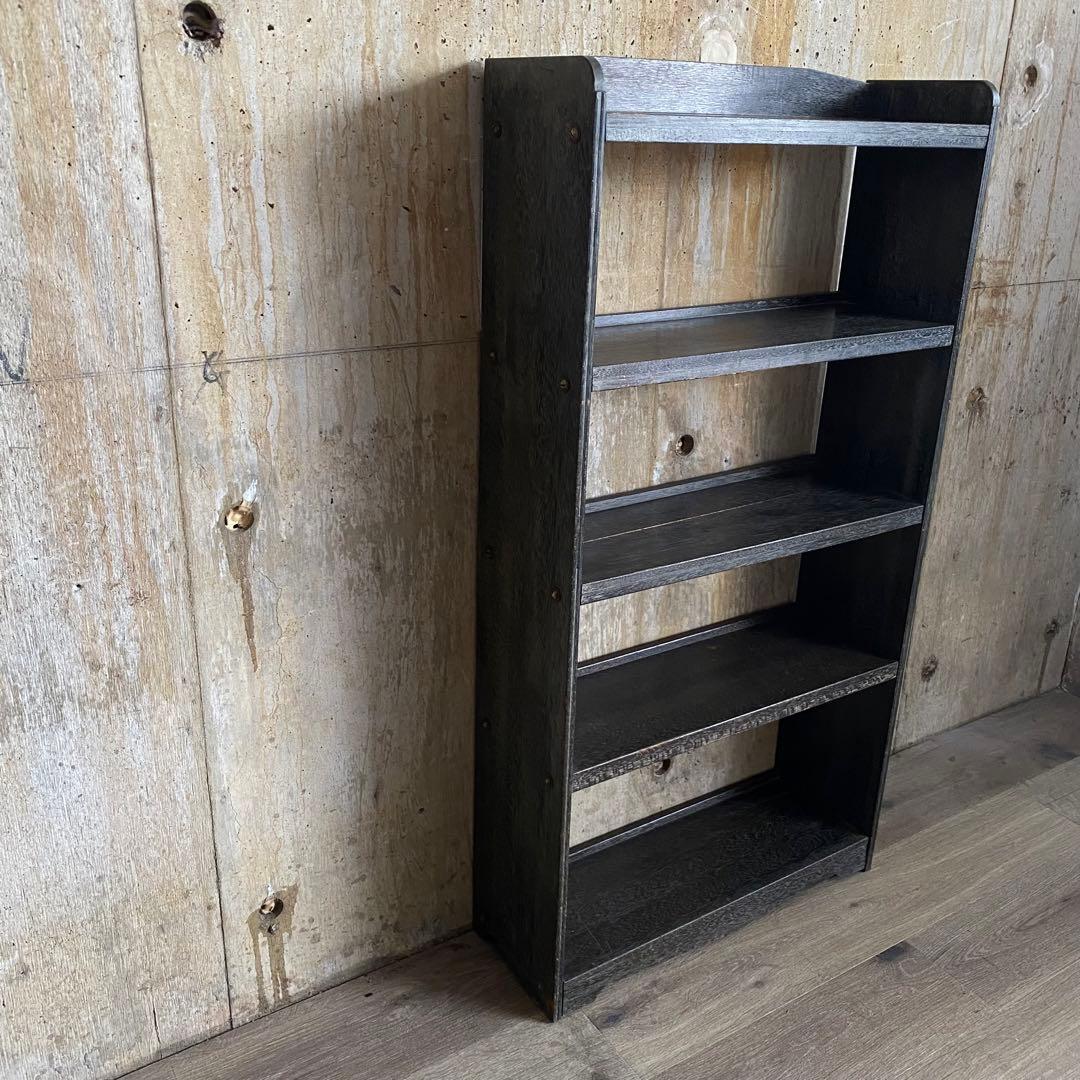 ヴィンテージレトロ　書棚　本棚　シェルフ　古家具　古道具　マイナスネジ