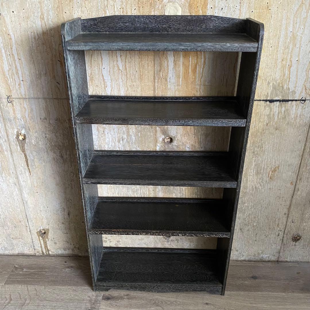 ヴィンテージレトロ　書棚　本棚　シェルフ　古家具　古道具　マイナスネジ