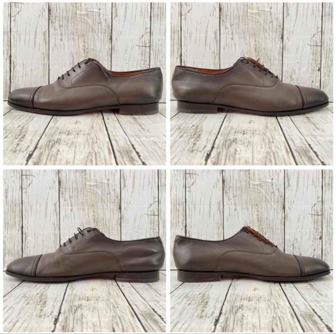 美品 | Santoni ストレートチップ ダークブラウン　サイズ9