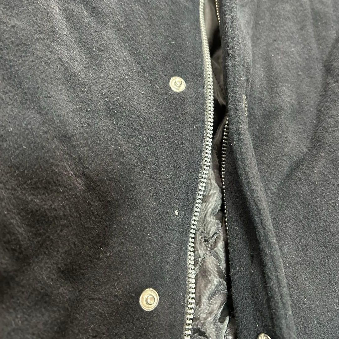 マスターピース レザー スタジャン バイカラー ブルー ブラック