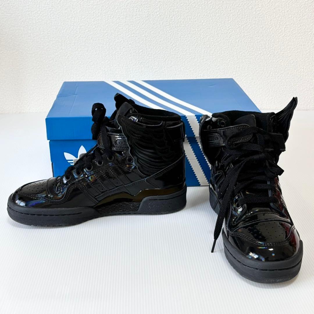 新品未使用　ジェレミー・スコット × アディダス オパールウィングス 4.0 黒
