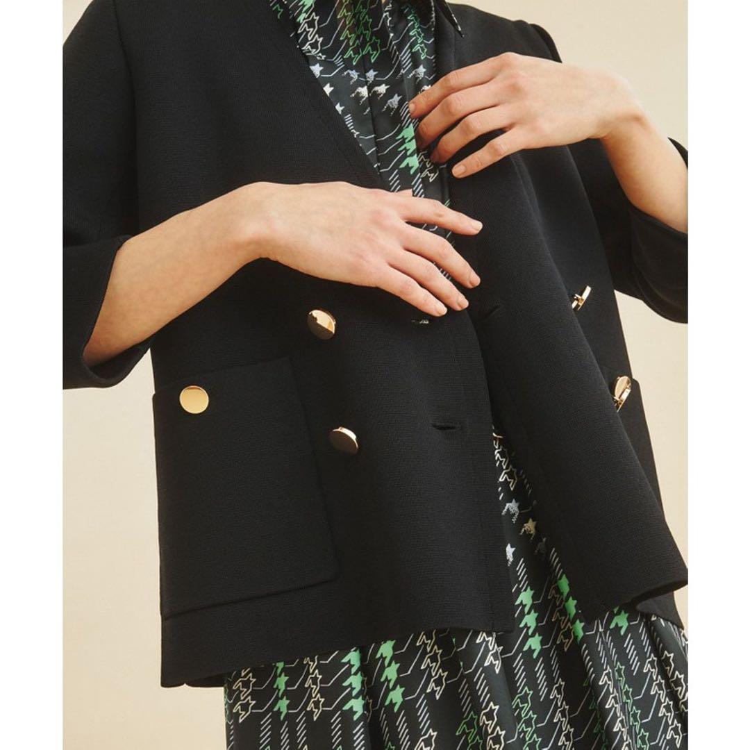 グレースコンチネンタル　ミラノリブダブルジャケット　36 未使用