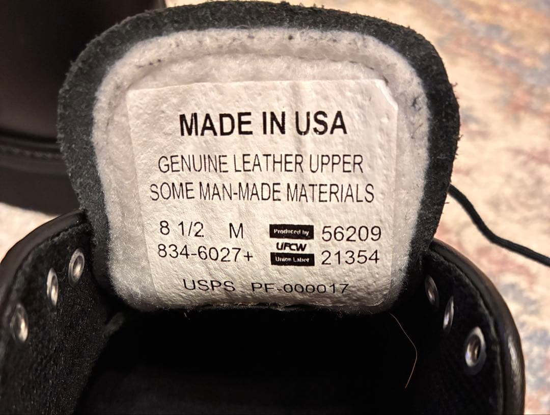 USA製/ソログッド/USPS/プレーントゥ/ポストマンシューズ