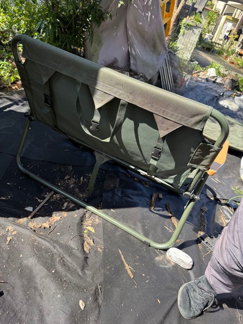 DOD グッドラックソファ カーキ 2人掛け 折りたたみチェア キャンプ