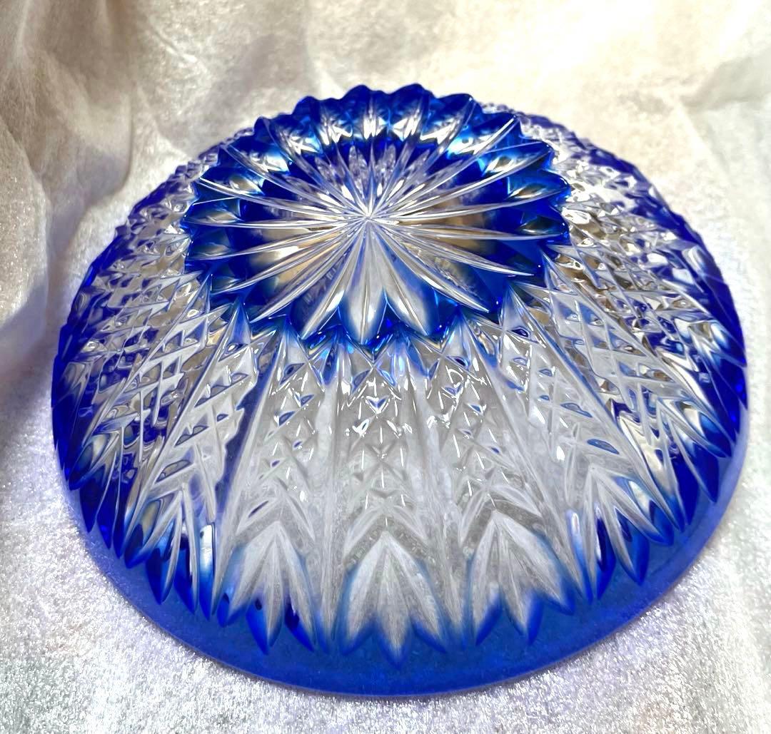 クリスタルダルク　切子　小鉢　カメイガラス