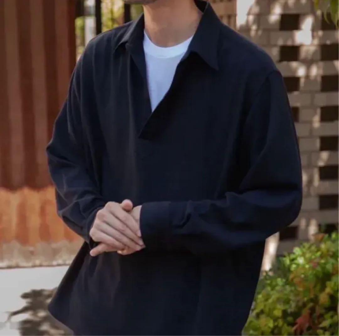 トップス a.presse 24aw wool skipper shirt