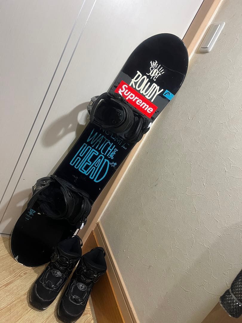 キッズ、小学生！転びにくく安全に滑れるHEAD スノーボードセット！