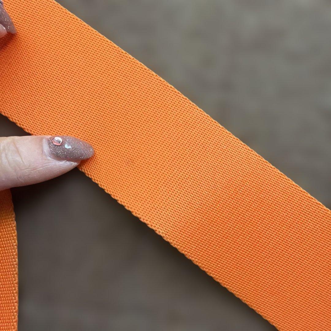 ディオールデニム サドルバッグ ショルダートロッター柄オレンジ Dior