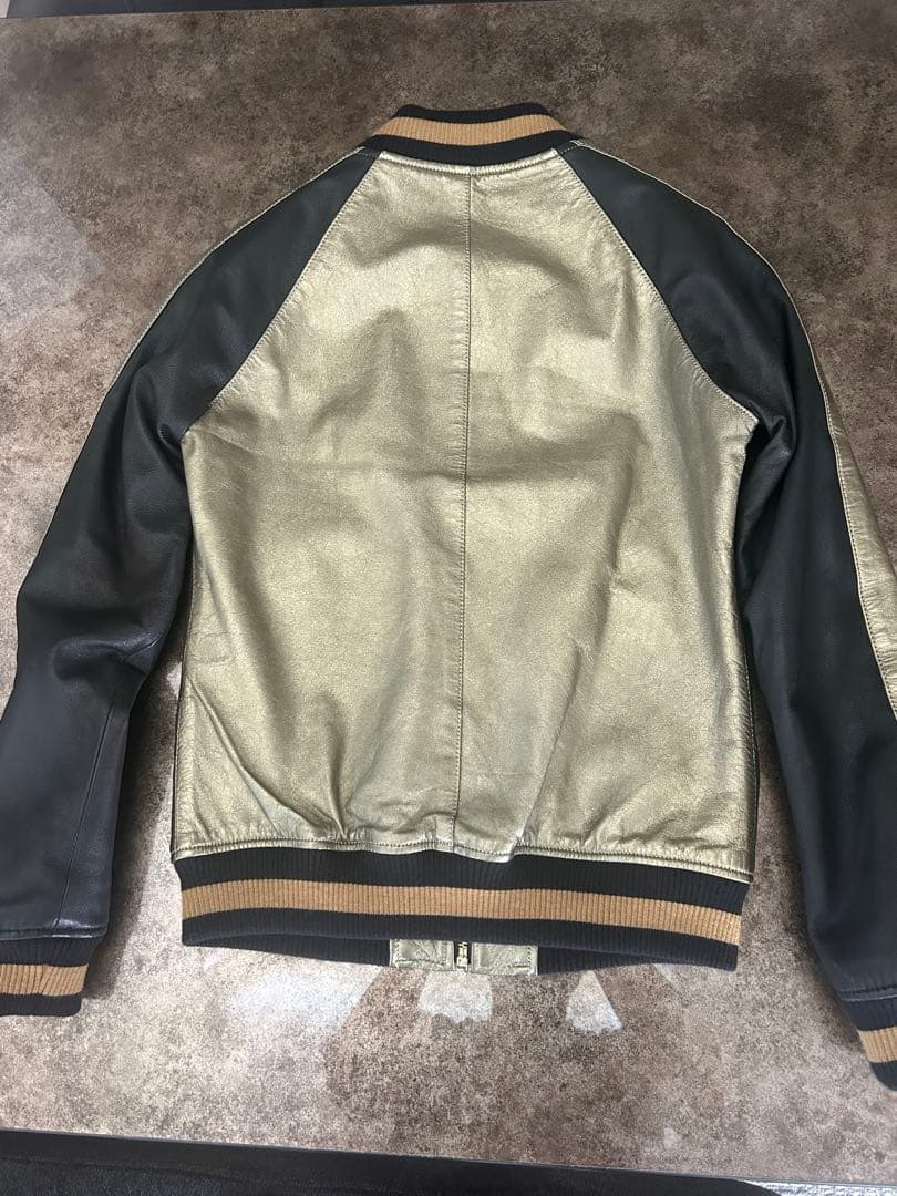 HYSTERIC GLAMOUR 【即完】【美品Ｓサイズ】 山羊革スカジャン刺繍