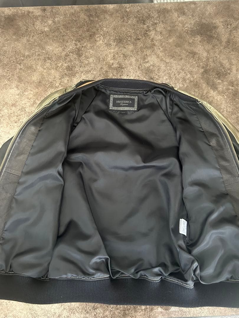 HYSTERIC GLAMOUR 【即完】【美品Ｓサイズ】 山羊革スカジャン刺繍