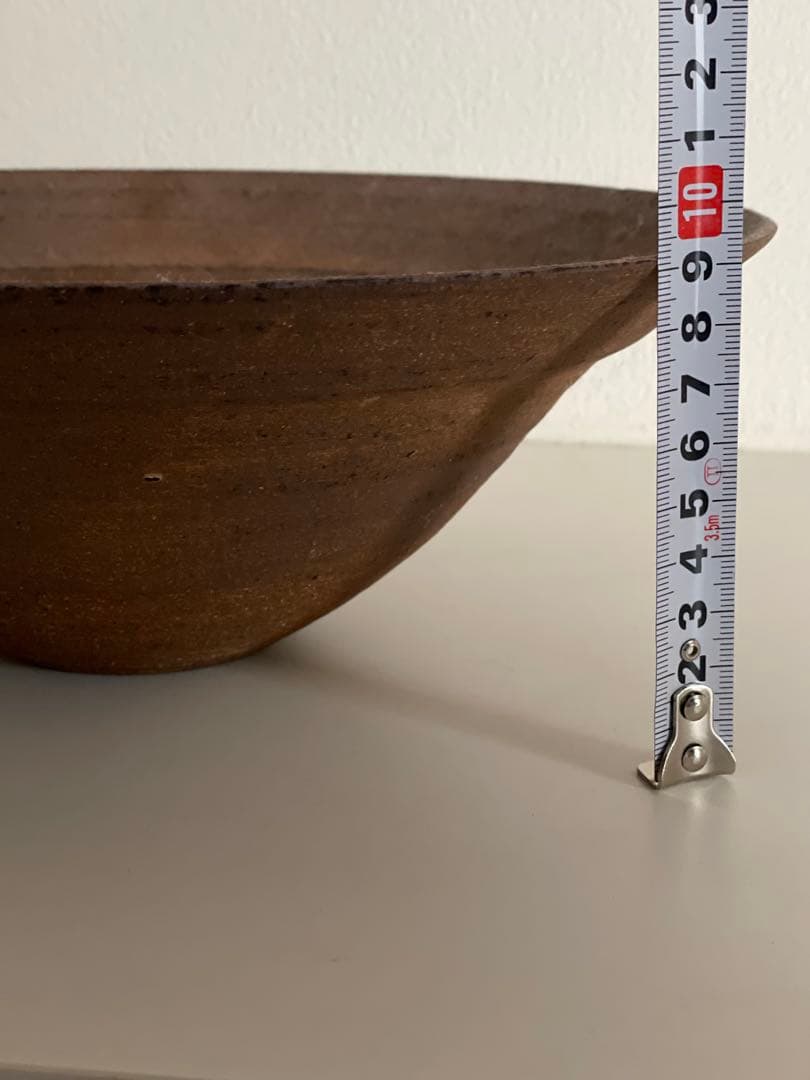 二階堂明弘 焼き締め8.5寸 リム大鉢