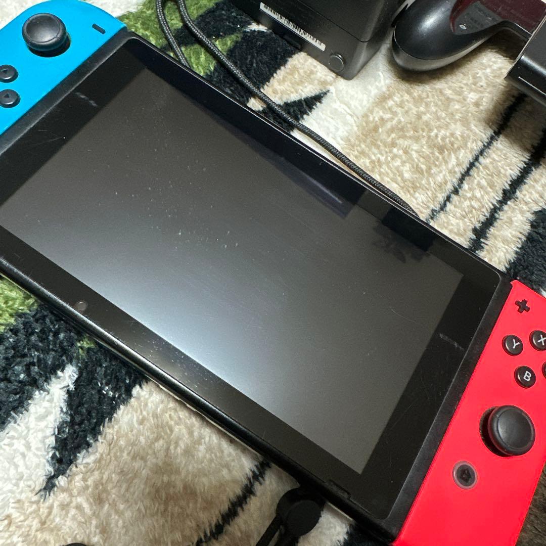 【ジャンク】Nintendo Switch 本体/液晶•ドック不良 スタンド欠品