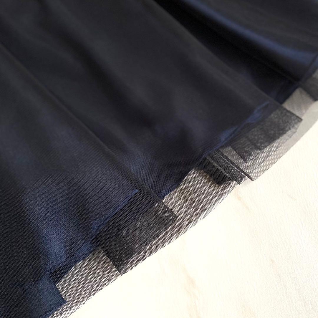 清楚!!白×ネイビー＊フォーマル 120 入学 卒園 発表会 七五三⋈女の子