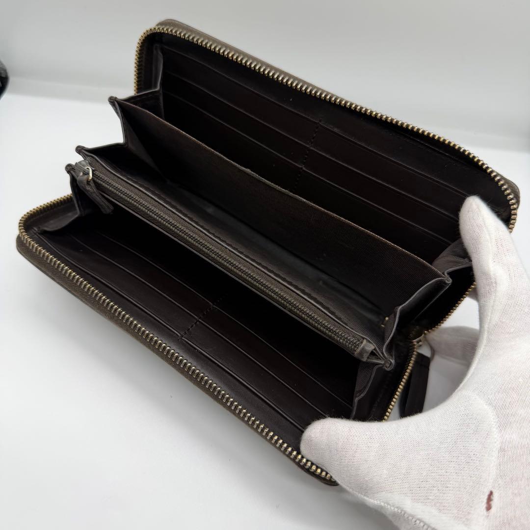 【美品】 GUCCI GG ウェブストライプ 長財布　箱付き