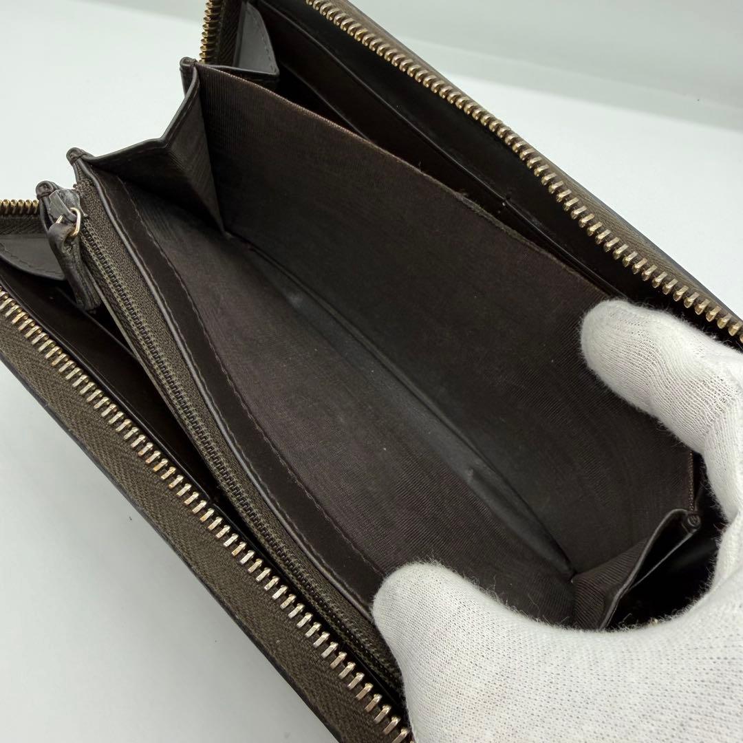 【美品】 GUCCI GG ウェブストライプ 長財布　箱付き