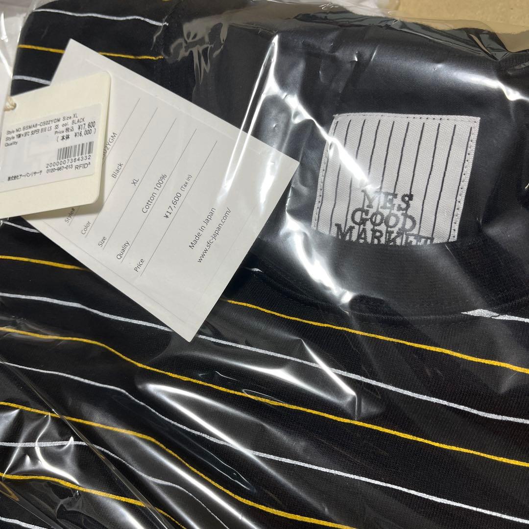 新品YGMXSFC SUPER BIG LS TEE 黒 XL