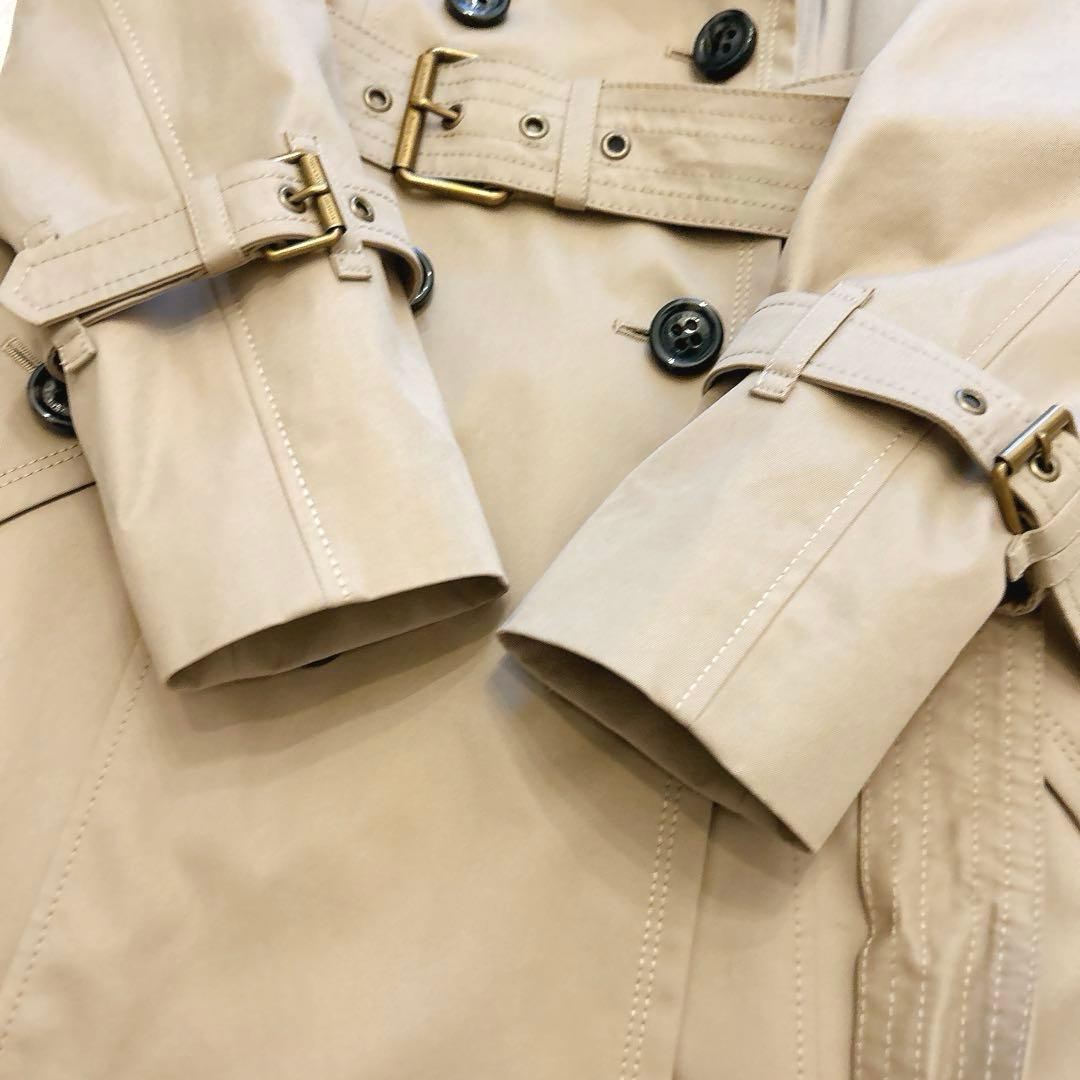 【美品】バーバリーブルーレーベル　ライナー付きトレンチコート　チェック　36