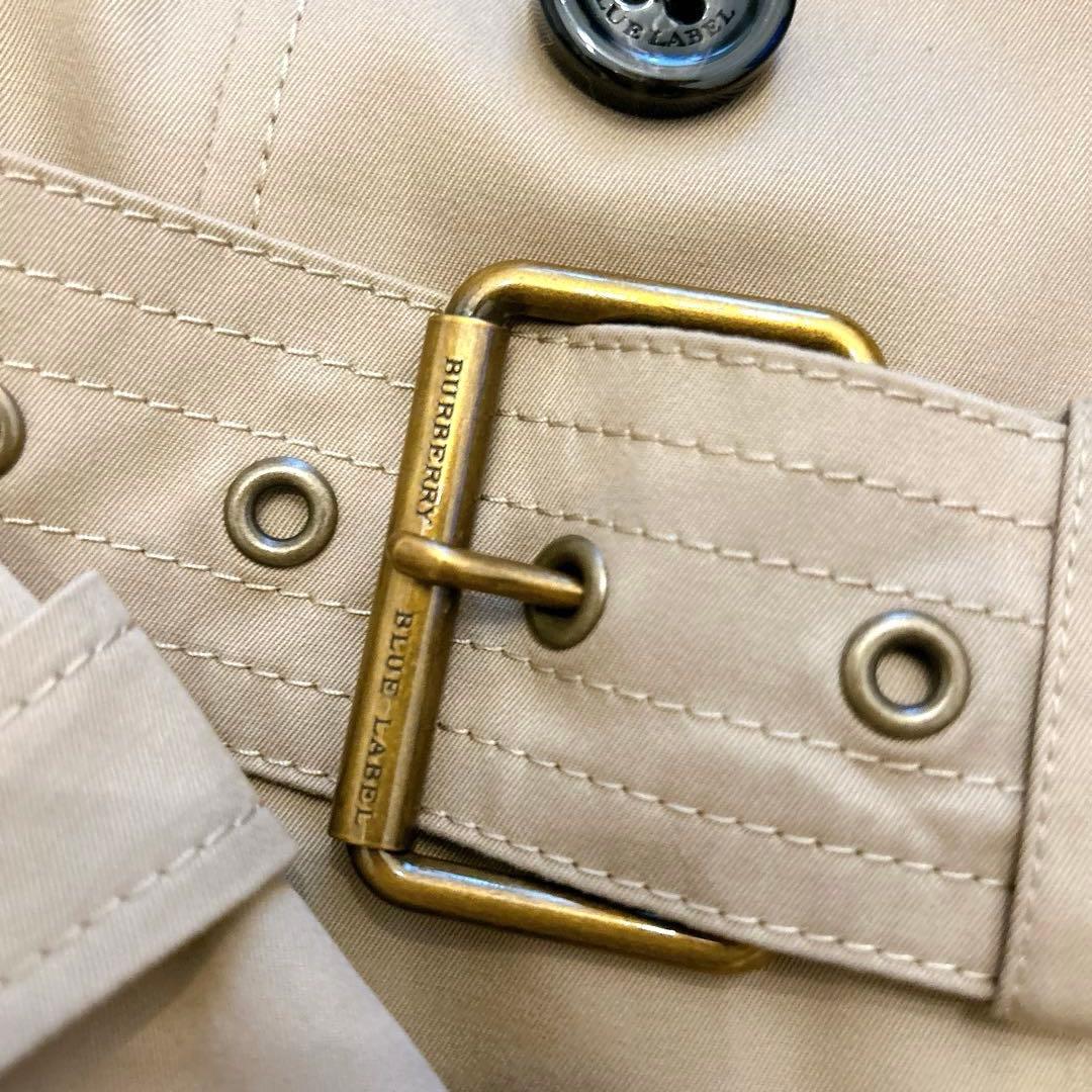 【美品】バーバリーブルーレーベル　ライナー付きトレンチコート　チェック　36