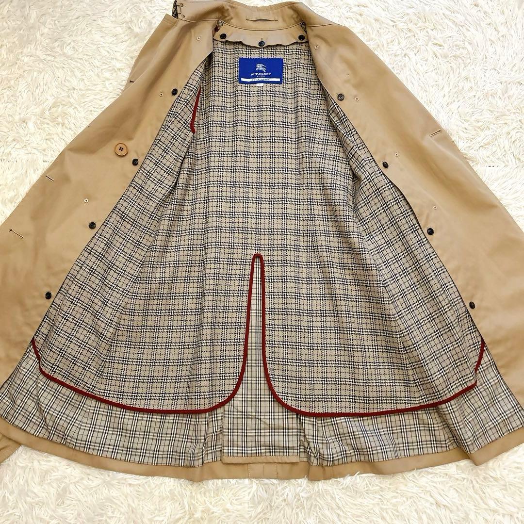 【美品】バーバリーブルーレーベル　ライナー付きトレンチコート　チェック　36