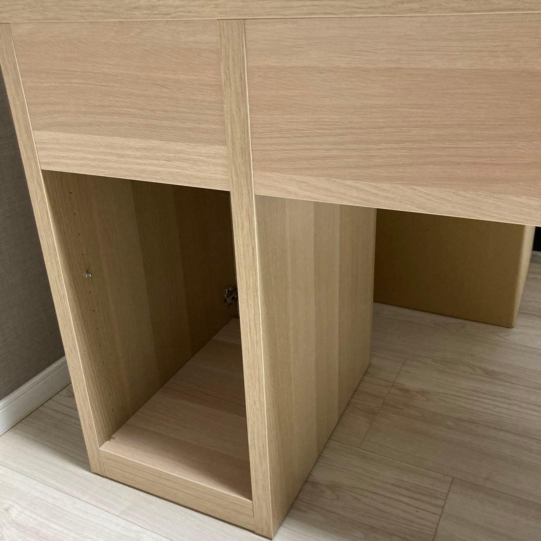 【0219-mark】IKEA MICKE デスク ホワイトステインオーク